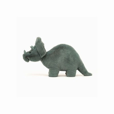 Jellycat Fossilly Triceratops Dinosaurios | XDAE-05641